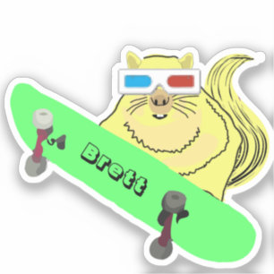 Sticker Naughty Squirrel #858 Brett Skateboard
