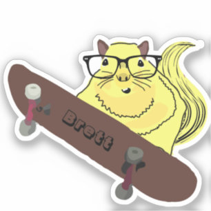 Sticker Naughty Squirrel #932 Brett Skateboard