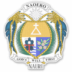 Sticker Nauru emblème national Patriotique