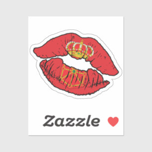 Sticker Navarre Navarre Lipstick Love Drapeau