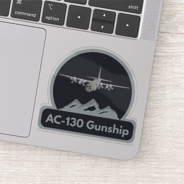 Sticker Navire AC-130 de la Force aérienne (Détail)