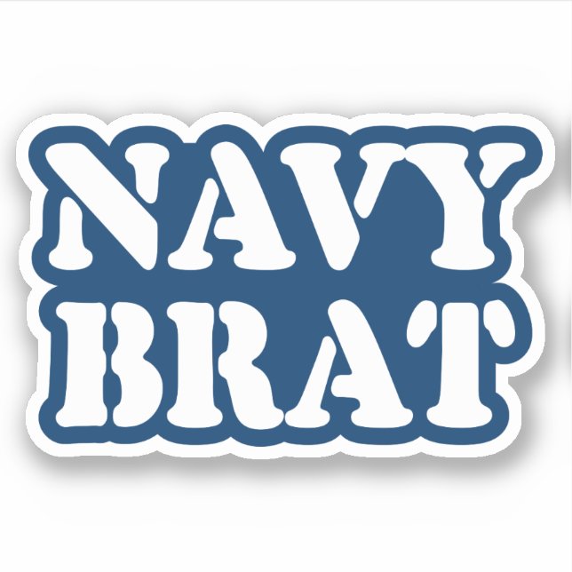 STICKER NAVY BRAT (Devant)