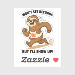 Sticker Ne battra pas de records mais je me présenterai –