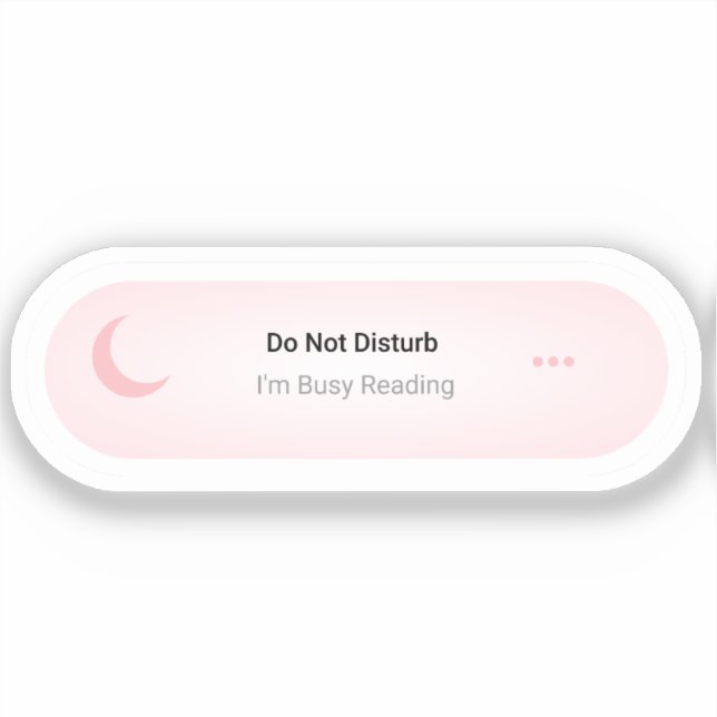 Sticker Ne dérangez pas Je suis occupé à lire amusant Lect (Recto)