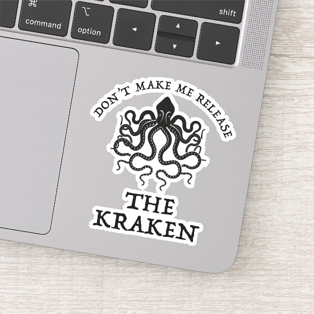 Sticker Ne me faites pas libérer le Kraken (Détail)