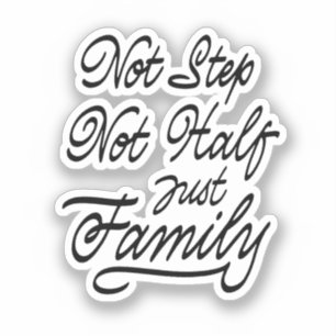 Sticker Ne pas marcher pas la moitié seulement la famille