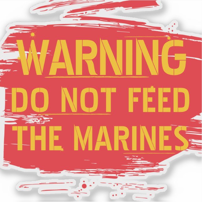 STICKER NE PAS NOURRIR (Devant)