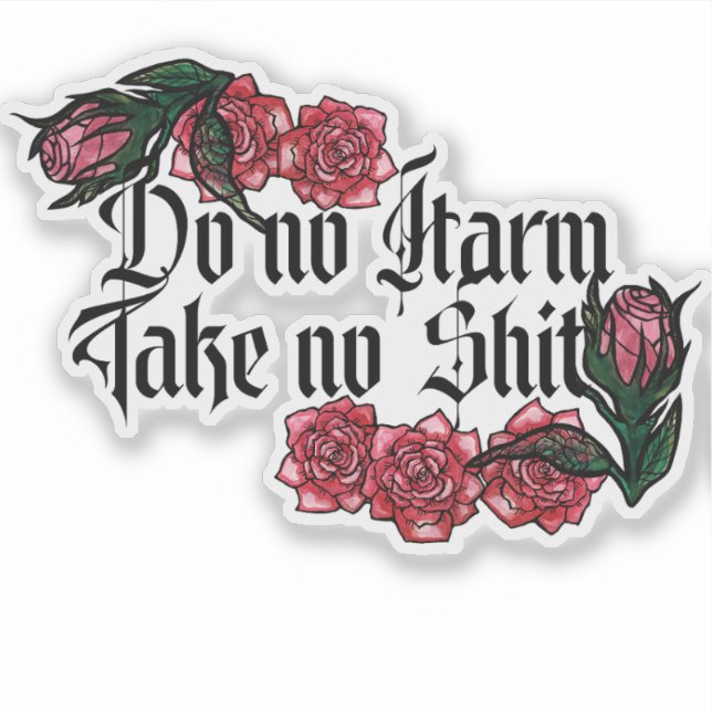 Sticker Ne pas nuire (Devant)
