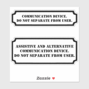 Sticker Ne pas prendre hors AAC noir