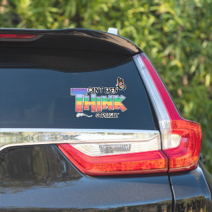 Sticker Ne peut même pas penser droit