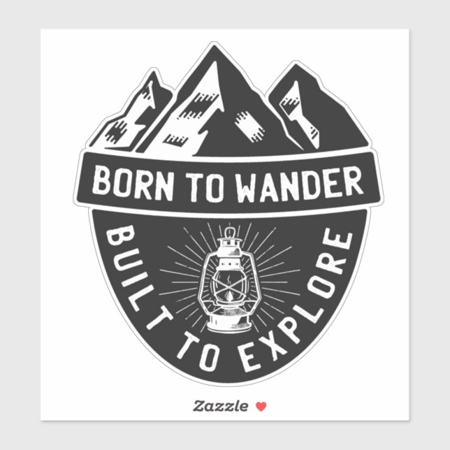 Sticker Né pour errer (Feuille)