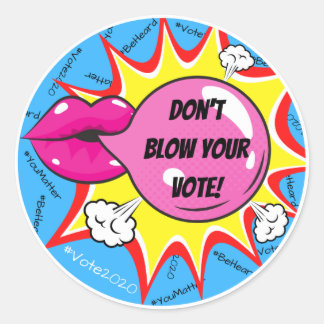 Sticker "Ne soufflez pas votre vote" - 3"