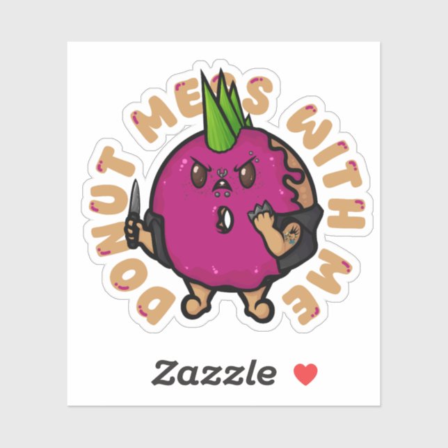 Sticker Ne t'amuse pas avec moi (Feuille)