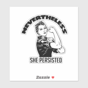 Sticker Néanmoins, Elle A Persisté