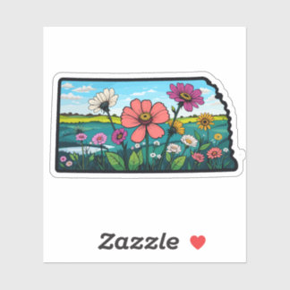 Sticker Nebraska Flowers - Nebraska Wild Flowers