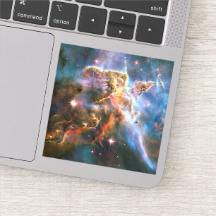 Sticker nébuleuse de galaxie spatiale. Les étoiles de l'un