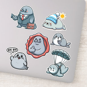 Sticker Neil The Seal 3