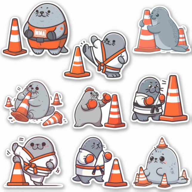 Sticker Neil The Seal 4 (Devant)