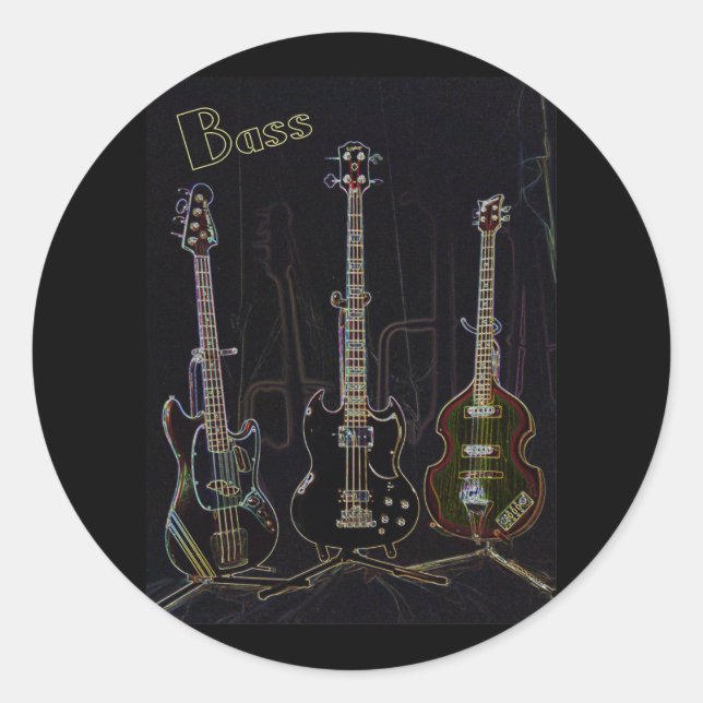 Sticker Neon Bass (Devant)