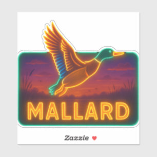 Sticker Neon Mallard