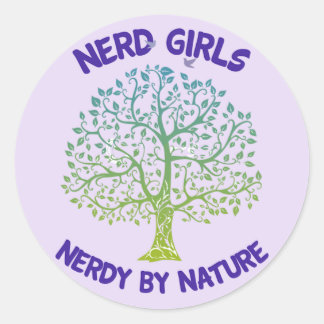 Sticker nerd Girls Nerdy par Nature