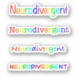 Sticker Neurodivergent - Arc-en-ciel - Sensibilisation et 