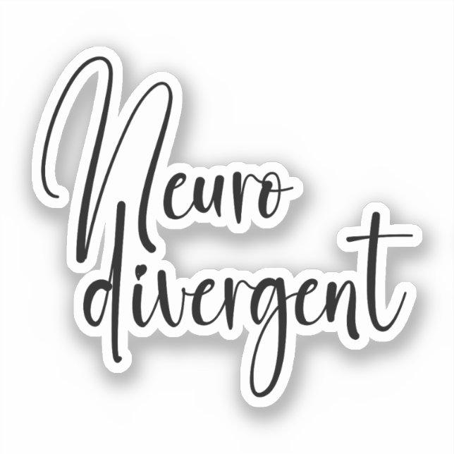 Sticker Neurodivergent | Sensibilisation à la diversité ne (Recto)