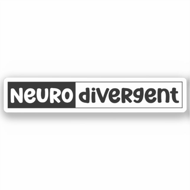 Sticker Neurodivergent | Sensibilisation à la diversité ne (Recto)