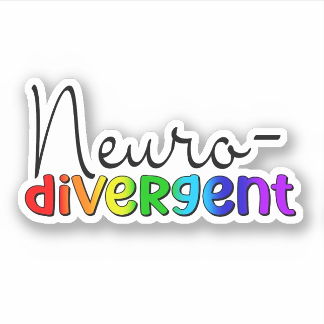 Sticker Neurodivergent | Sensibilisation à la neurodiversi (Devant)