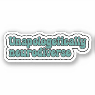 Sticker Neurodiversité Turquoise sans apologisme