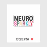 Neurosparkly Kiss-Cut, Neurodivergent Autisme TDAH