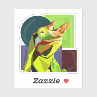 Sticker New Cham On The Block—Jackson’s Chameleon