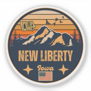 Sticker New Liberty, Iowa