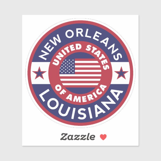 Sticker NEW ORLEANS, Louisiane (Feuille)