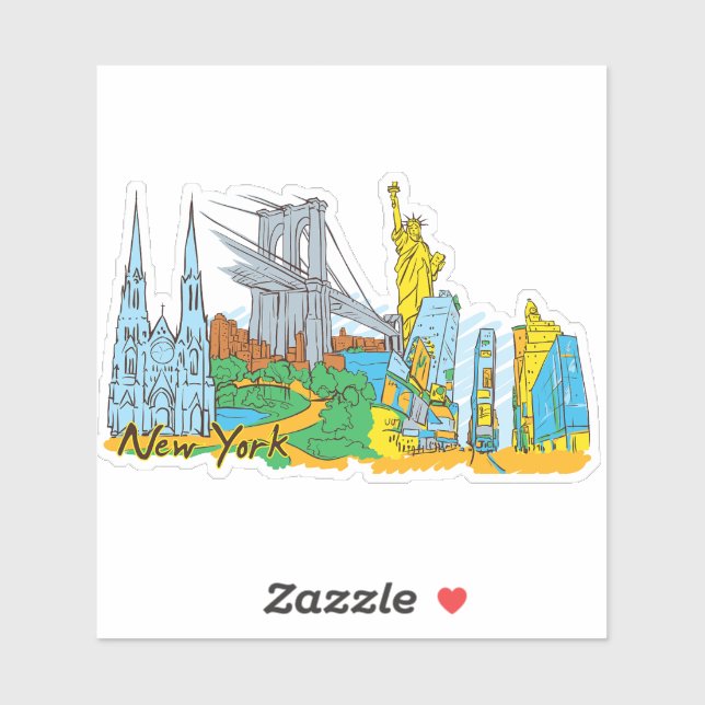 Sticker New York (Feuille)