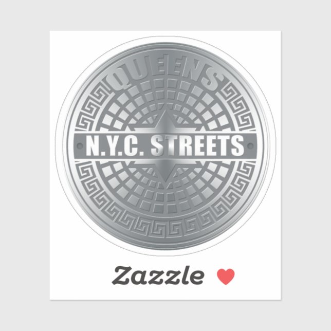Sticker New York City Streets Queens (Feuille)