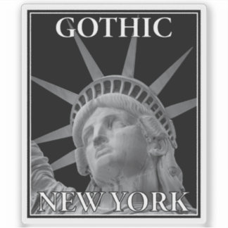 Sticker New York gothique - v1