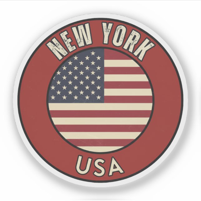 Sticker New York United States of America (Devant)