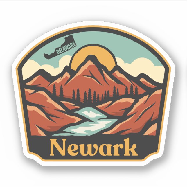 Sticker Newark, Delaware  (Devant)