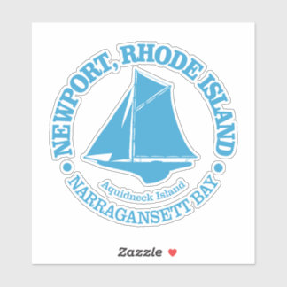 Sticker Newport RI (sloop)
