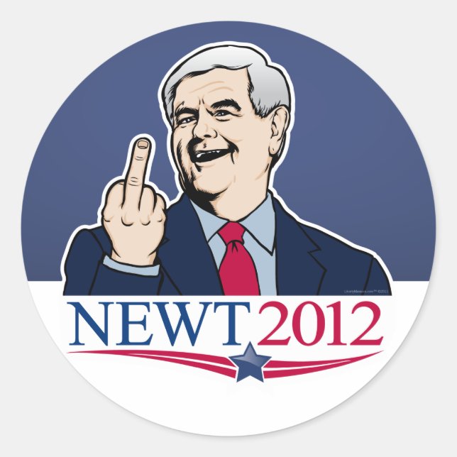 Sticker Newt Gingrich 2012 (Devant)