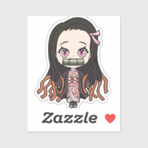 Sticker Nezuko - Demon Slayer Cute style anime chibi