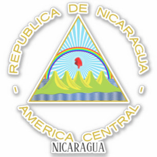 Sticker Nicaragua Armoiries Nationales Patriotique