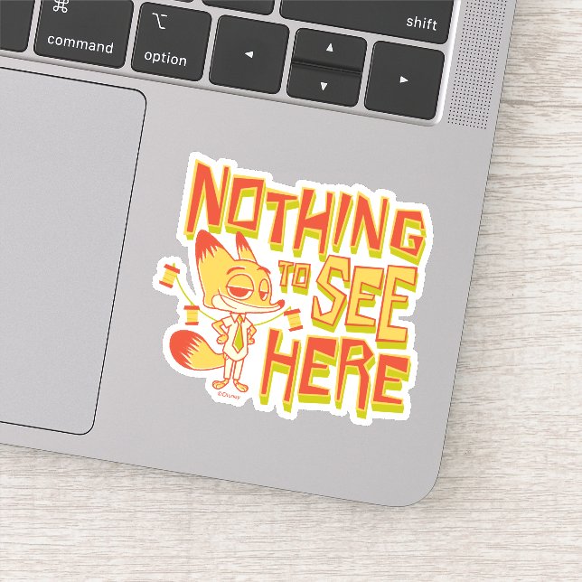 Sticker Nick Wilde - Nothing To See Here (Détail)