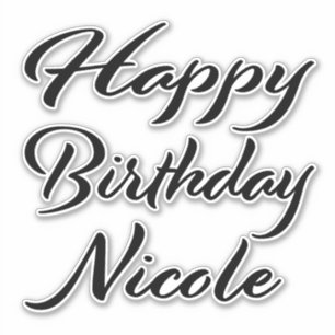 Sticker Nicole Nom Prénom