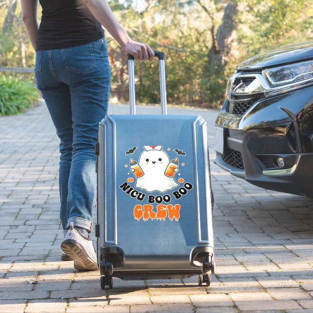 Sticker Nicu boo boo équipage halloween, Nicu Boo Crew Fun (Valise Insitu)