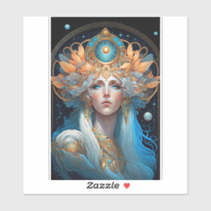 Sticker Night Goddess Queen Imaginaire Art
