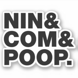 STICKER NIN & COM & POOP.