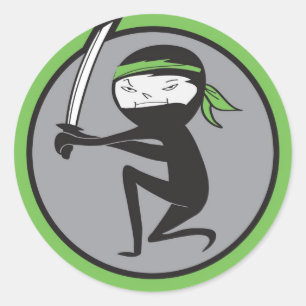 Sticker Ninja Ceinture verte