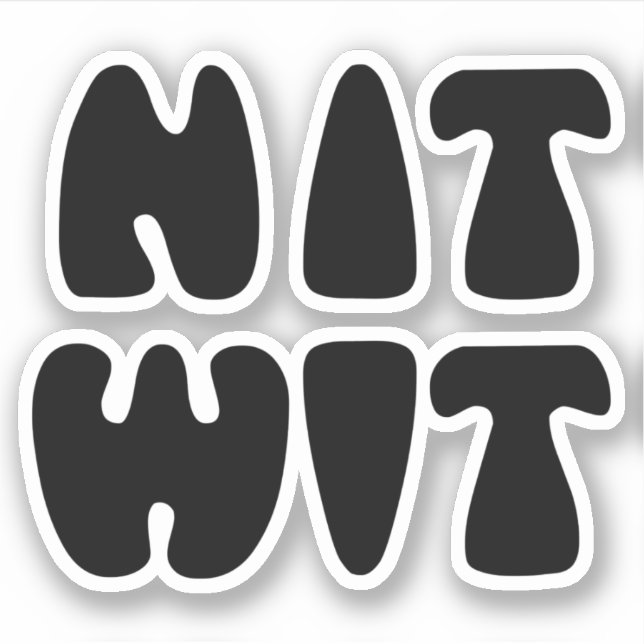 STICKER NITWIT (Devant)